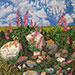 Fireweed on the Rocks II. 18 x 12 x 3/4 inches, stretchers. $1200.
