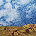 Fall Bales V. 5 x 7 inches, framed to 6 x 8 inches. $90.