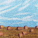 Fall Bales VI. 5 x 7 inches, framed to 6 x 8 inches. $90.