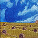 Autumn Bales IV. 5 x 7 inches, framed to 6 x 8 inches. $90.